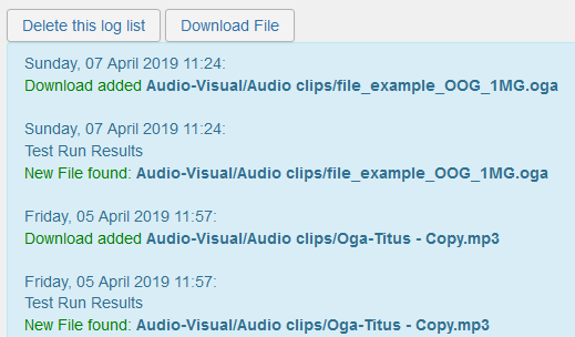 admin statsmonitor log