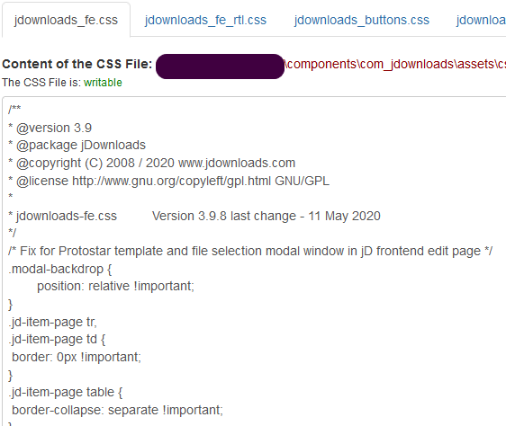 css edt example