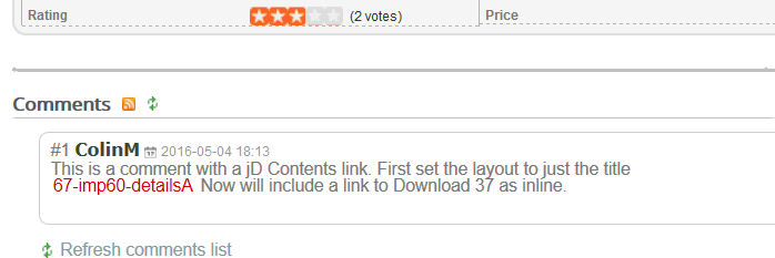 jComments and jD content02A