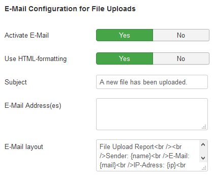 email config downloads