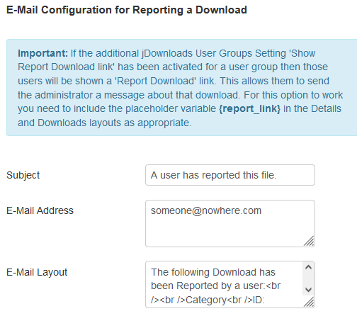 email config downloads
