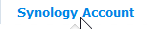 Synology account button