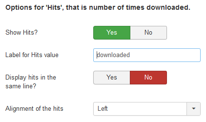 Related options Hits