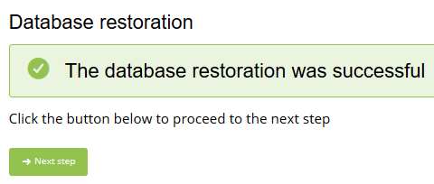 next step