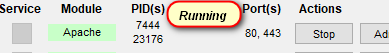 apache running