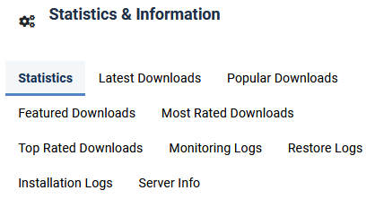 Statistics-Info-overview