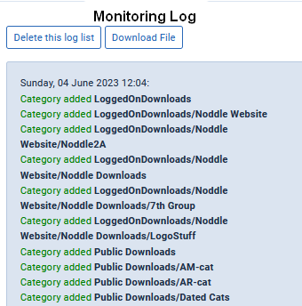 admin statsmonitor log