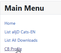 V4 CB Profile menu item main menu