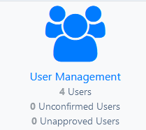 button user management