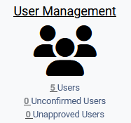 button user management