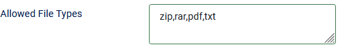 V4 allowed field types