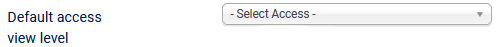 V4 default access view level