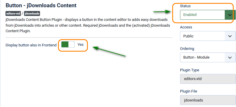 V4 plugin content button