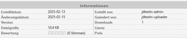 V4 jD info de