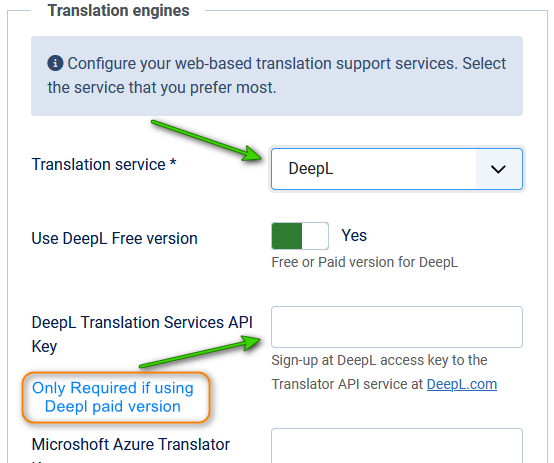 V4 choose translation service