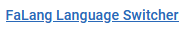 V4 farlang language swithcher
