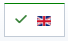 V4 flag Eng green top and tick