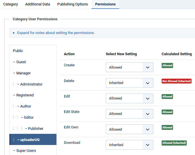 v4 top categ permissions