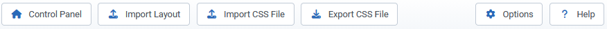 layouts control bar