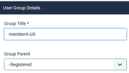 V4 form user group details