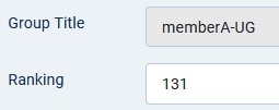 V4 user group set ranking