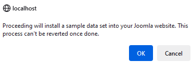 install sample data
