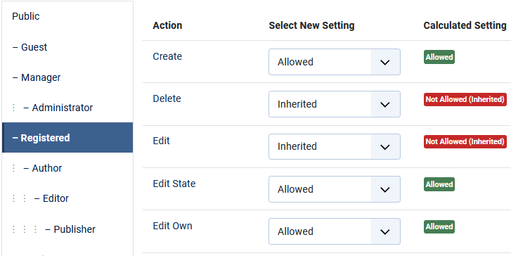 private permissions set2