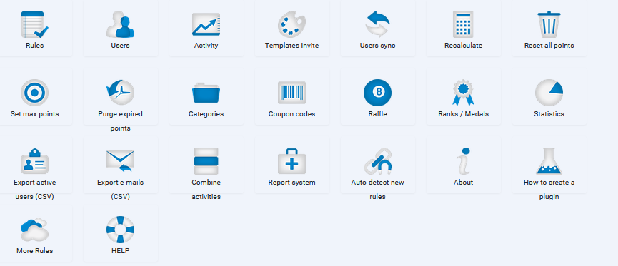 V4 user points control panel